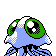 Imagen posterior de Tentacruel variocolor en Pokémon Cristal