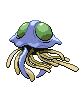 Imagen posterior de Tentacruel variocolor macho o hembra en la quinta generación