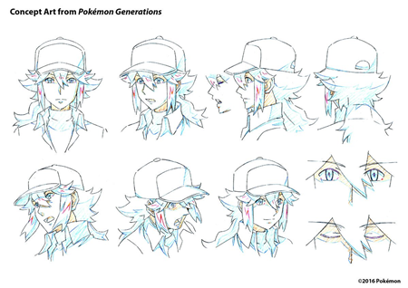 Archivo:Concept Art de Pokémon Generations de de la cara de N.png