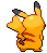 Imagen posterior de Pikachu variocolor hembra en la quinta generación