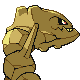 Imagen posterior de Steelix variocolor macho en Pokémon Platino