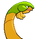 Imagen posterior de Tropius variocolor en Pokémon Platino