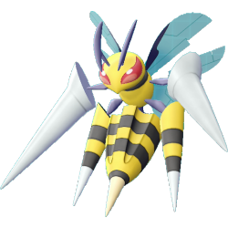 Imagen de Mega-Beedrill en Pokémon: Let's Go, Pikachu! y Pokémon: Let's Go, Eevee!