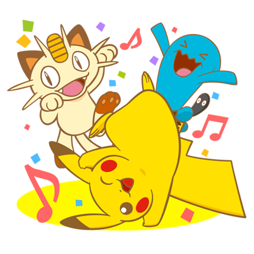 Archivo:Pegatina Pikachu, Meowth y Wobbuffet Navidad 20 GO.png