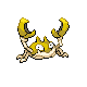 Imagen de Krabby variocolor macho o hembra en Pokémon Platino