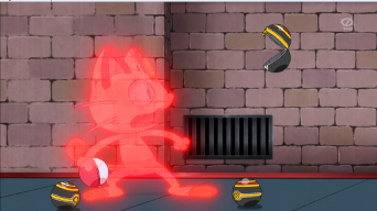 Archivo:EP882 Pikachu atrapando a Meowth en una Lujo Ball.png