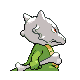 Imagen posterior de Marowak variocolor en Pokémon Diamante y Pokémon Perla