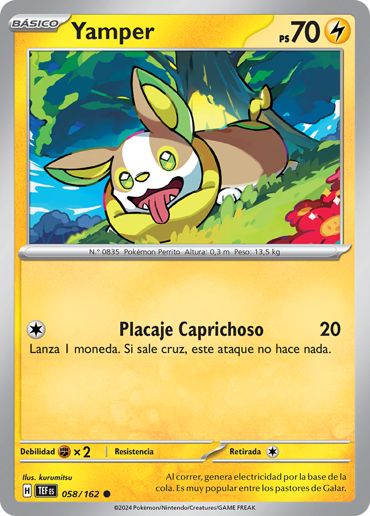 Yamper (Fuerzas Temporales TCG) - WikiDex, la enciclopedia Pokémon