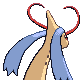 Imagen posterior de Milotic variocolor macho en Pokémon Oro HeartGold y Pokémon Plata SoulSilver