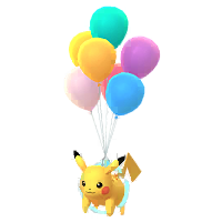 Archivo:Pikachu Vuelo con globos multicolor GO.png
