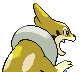 Imagen posterior de Floatzel variocolor macho en Pokémon Platino