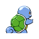 Imagen posterior de Squirtle variocolor en Pokémon Platino