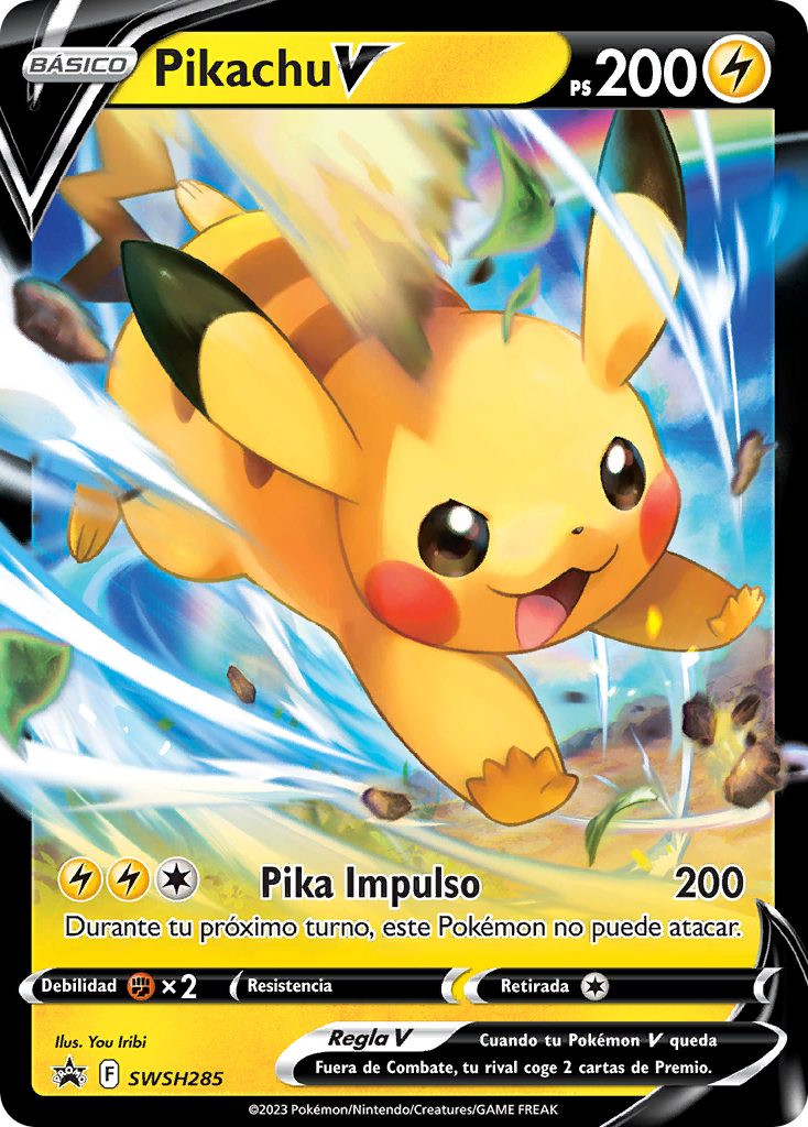 Pikachu V (SWSH Promo 285 TCG) WikiDex, la enciclopedia Pokémon