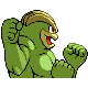 Imagen posterior de Machamp variocolor en Pokémon Diamante y Pokémon Perla