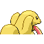 Imagen posterior de Lickitung variocolor en Pokémon Rojo Fuego y Pokémon Verde Hoja