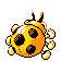 Imagen posterior de Ledyba variocolor en Pokémon Cristal