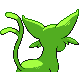 Imagen posterior de Espeon variocolor en Pokémon Platino