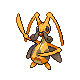 Imagen de Kricketune variocolor hembra en Pokémon Diamante y Pokémon Perla