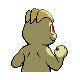 Imagen posterior de Machop variocolor en Pokémon Platino