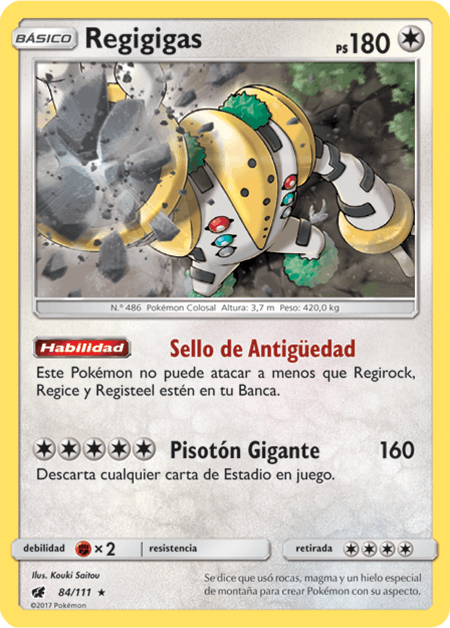 Regigigas V-ASTRO (Cenit Supremo TCG) - WikiDex, la enciclopedia