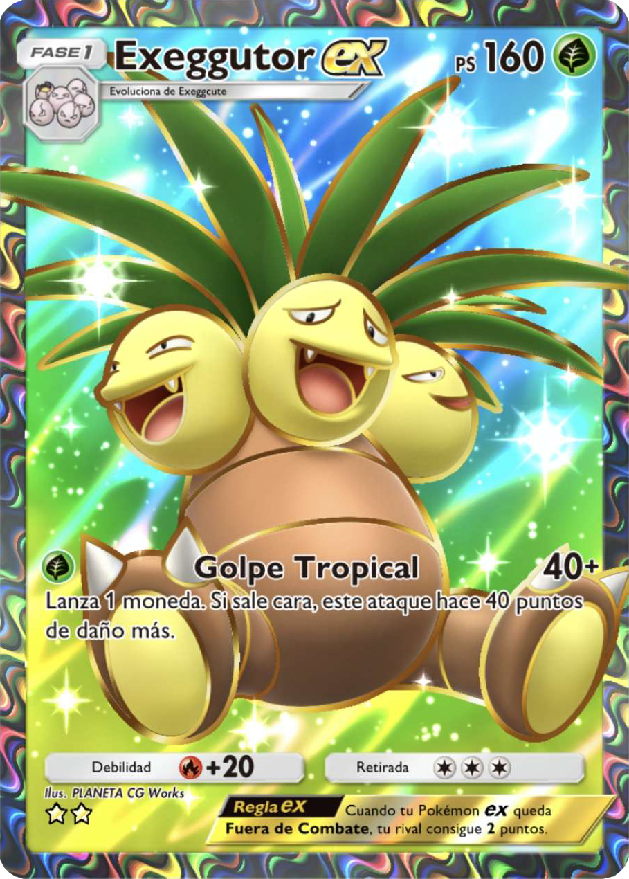 Exeggutor ex (Genes Formidables TCG Pocket) - WikiDex, la enciclopedia ...