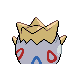 Imagen posterior de Togepi en Pokémon Diamante y Pokémon Perla