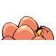 Imagen posterior de Exeggcute en Pokémon Diamante y Pokémon Perla