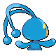 Imagen posterior de Manaphy en Pokémon Diamante y Pokémon Perla