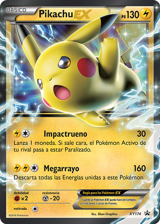Pikachu EX XY 174 ピカチュウ 海外限定 Pikachu-EX (XY Promo 174 TCG) - WikiDex, la enciclopedia Pokémon