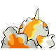 Imagen posterior de Goldeen variocolor macho en Pokémon Oro HeartGold y Pokémon Plata SoulSilver