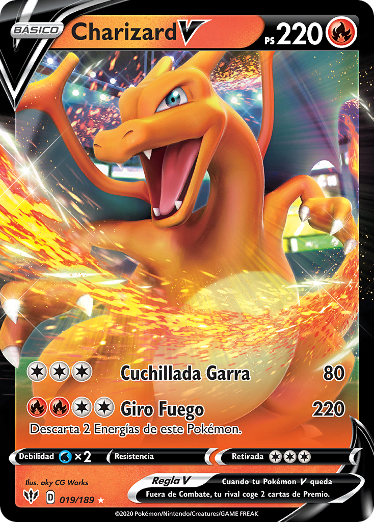 Charizard V Oscuridad Incandescente TCG WikiDex La Enciclopedia 