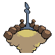 Imagen de Wormadam arena variocolor en Pokémon Oro HeartGold y Pokémon Plata SoulSilver