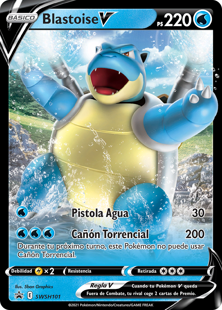 Blastoise V (SWSH Promo 101 TCG) WikiDex, la enciclopedia Pokémon