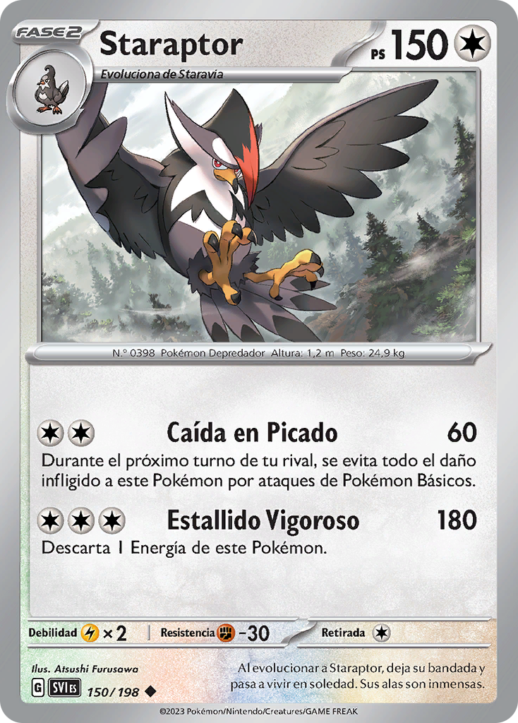 Staraptor (Escarlata y Púrpura TCG) WikiDex, la enciclopedia Pokémon