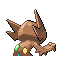 Imagen posterior de Sableye variocolor en Pokémon Esmeralda