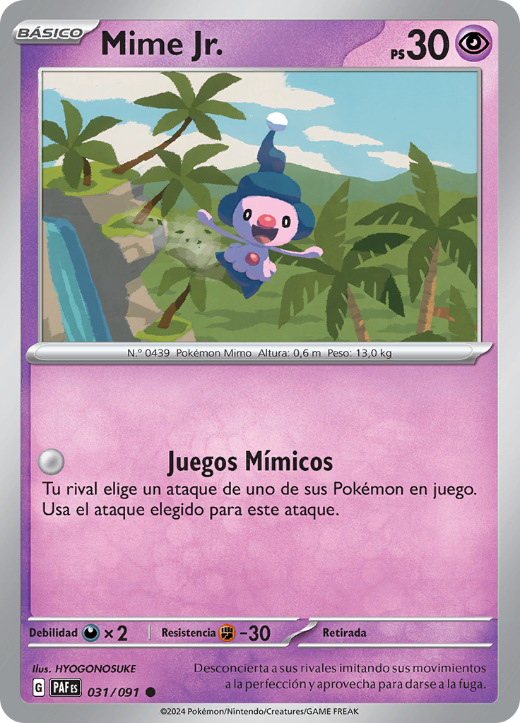 Mime Jr. (Destinos de Paldea TCG) - WikiDex, la enciclopedia Pokémon