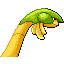 Imagen posterior de Tropius variocolor en Pokémon Esmeralda