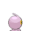 Imagen posterior de Castform normal variocolor en Pokémon Rojo Fuego y Pokémon Verde Hoja