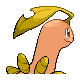 Imagen posterior de Bayleef variocolor en Pokémon Oro HeartGold y Pokémon Plata SoulSilver
