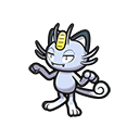 Icono de Meowth de Alola en Pokémon HOME