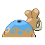 Imagen posterior de Numel variocolor en Pokémon Rojo Fuego y Pokémon Verde Hoja