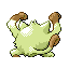 Imagen posterior de Mankey variocolor en Pokémon Rojo Fuego y Pokémon Verde Hoja