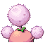 Imagen posterior de Jumpluff variocolor en Pokémon Rojo Fuego y Pokémon Verde Hoja