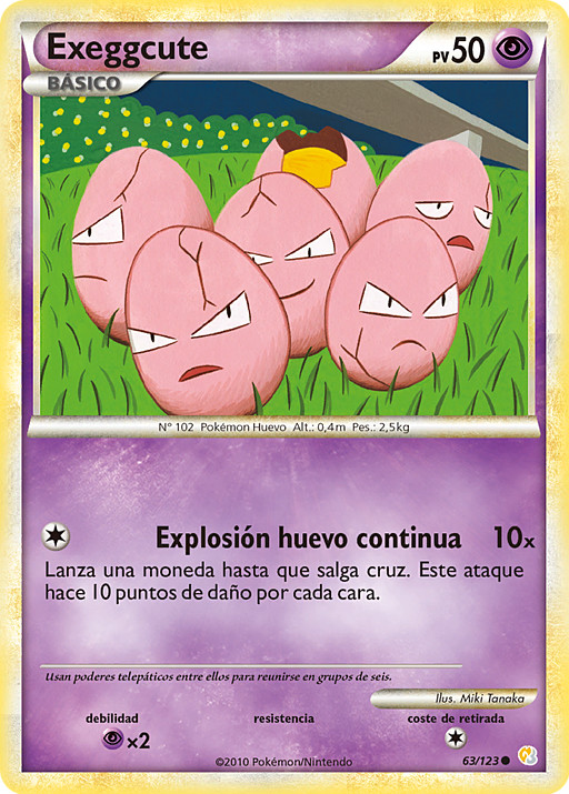 Exeggcute (HeartGold & SoulSilver TCG) WikiDex, la enciclopedia Pokémon
