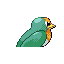 Imagen posterior de Taillow variocolor en Pokémon Rojo Fuego y Pokémon Verde Hoja