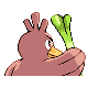 Imagen posterior de Farfetch’d variocolor en Pokémon Oro HeartGold y Pokémon Plata SoulSilver
