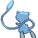 Imagen posterior de Mew variocolor en Pokémon Oro HeartGold y Pokémon Plata SoulSilver