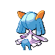 Imagen posterior de Kirlia variocolor en Pokémon Oro HeartGold y Pokémon Plata SoulSilver