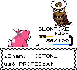 Noctowl usando profecía en la segunda generación.