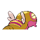 Imagen posterior de Dunsparce variocolor en Pokémon Oro HeartGold y Pokémon Plata SoulSilver